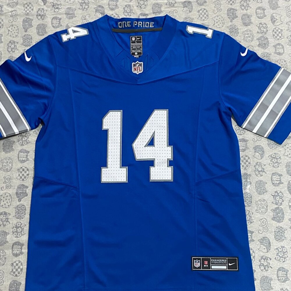 Nike Detroit Lions St Brown No.14 Blue Jersey